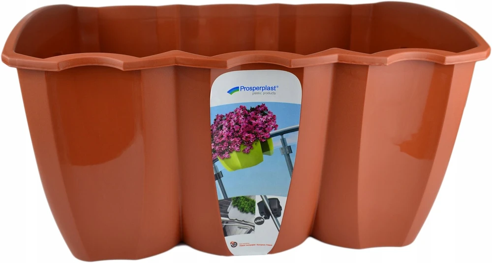Gėlių vazonas balkono turėklų dėžė Crown Terracotta Dcro400-r624 Deep