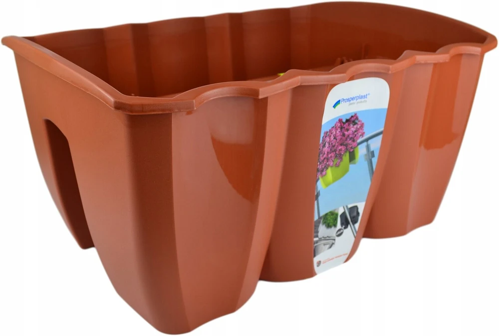 Gėlių vazonas balkono turėklų dėžė Crown Terracotta Dcro400-r624 Deep