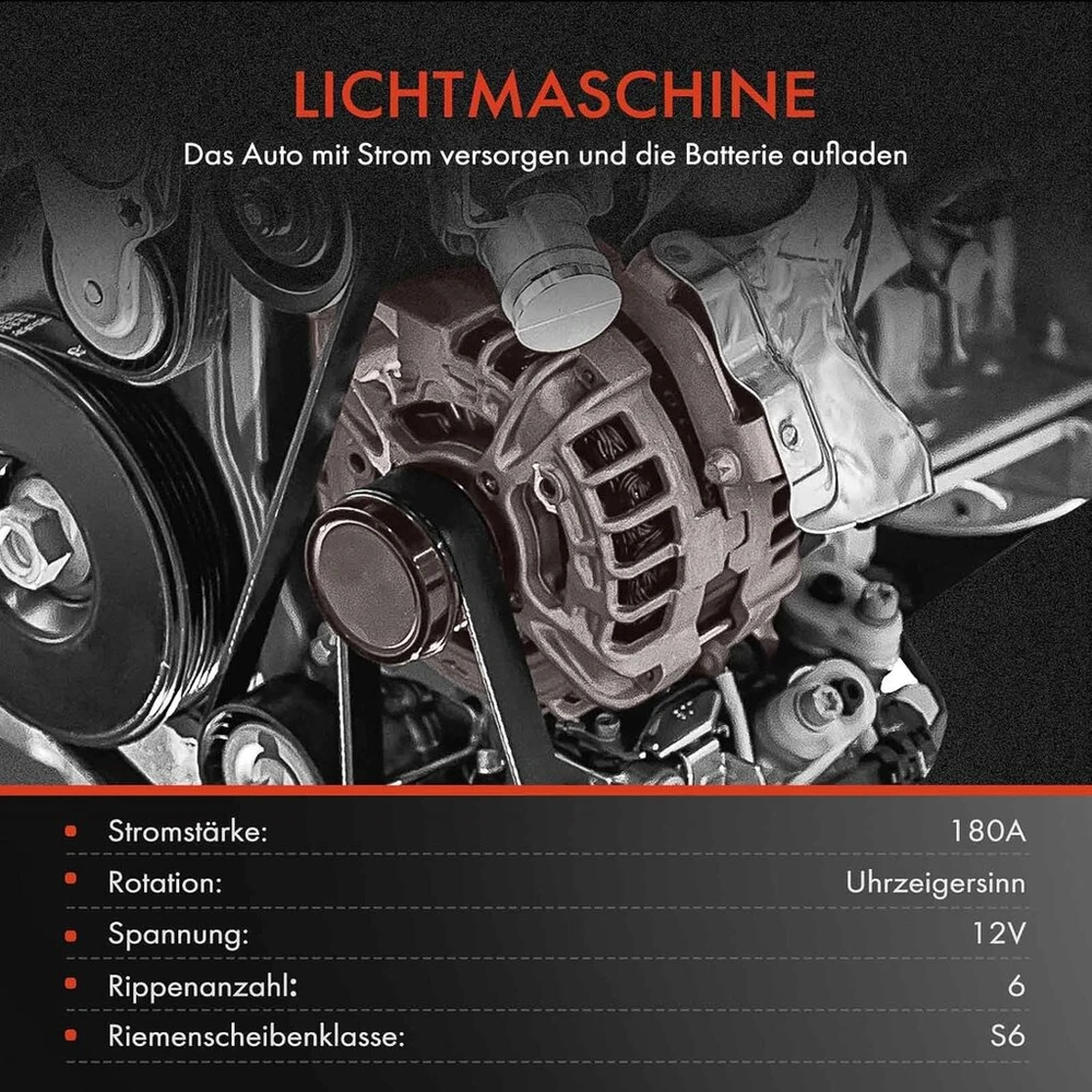 Generatorius Frankberg 180a 12v Audi A4/a5/a6/q5 2.0l