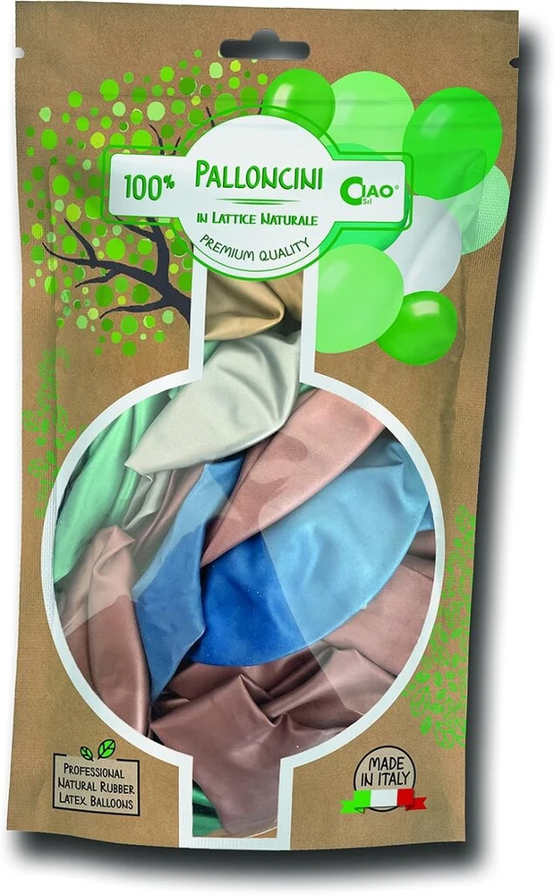 Generisch 100 balionų rinkinys perlamutriniai iš latekso premium kokybės g120 (skersmuo 33 cm / 13 colių) šviesiai žali perlamutriniai