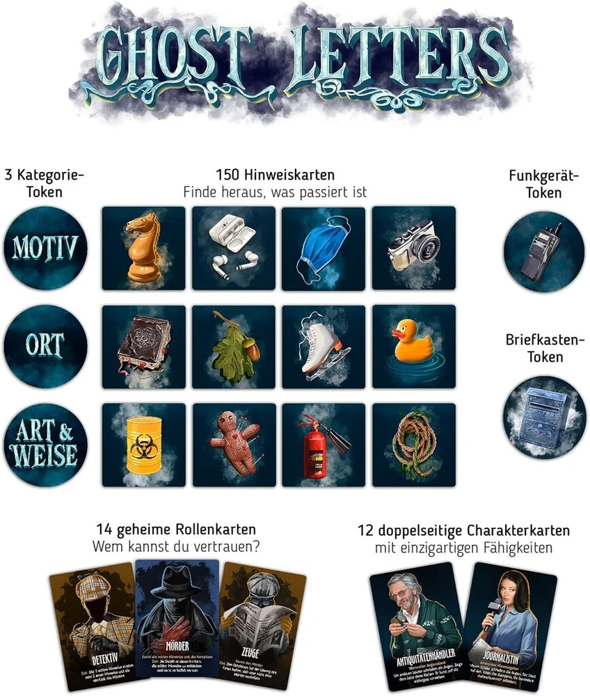Ghost Letters: Detektyvinis paslapties žaidimas su vaidmenimis