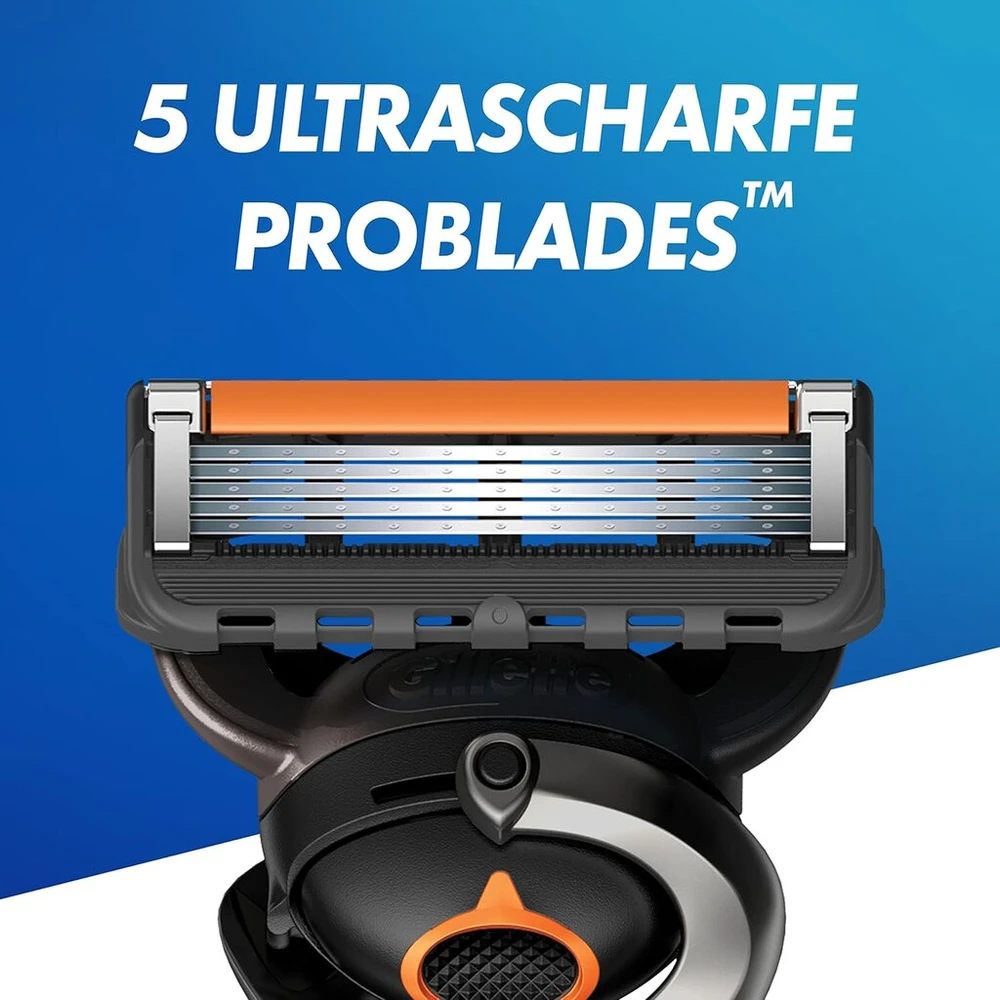 Gillette Proglide vyriškas skustuvo rinkinys, 1 skustuvas su 8 skustuvo galvutėmis, skustuvo laikiklis, dovana vyrams