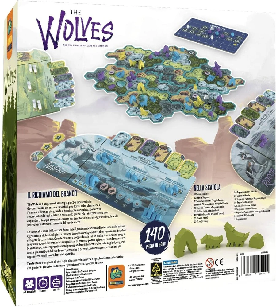 Giochi Uniti The Wolves strateginis žaidimas, 2-5 žaidėjai, nuo 14 metų, itališka versija, Gu769