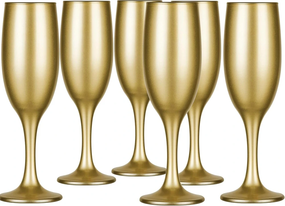 Glasmark Krosno, 150 ml, rinkinys iš 6, šampano taurės, prosecco, originalus dizainas, galima plauti indaplovėje, unikali forma ir stilius, puikiai tinka namams, restoranams ir vakarėliams