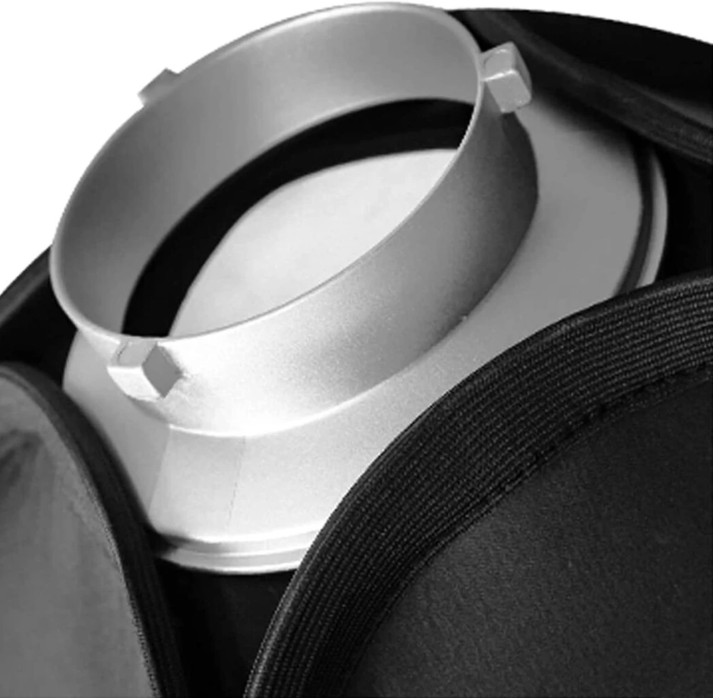 Godox 151mm speedring žiedinis adapteris softboksui, grožio indų blykstės priedams - Bowens jungtis