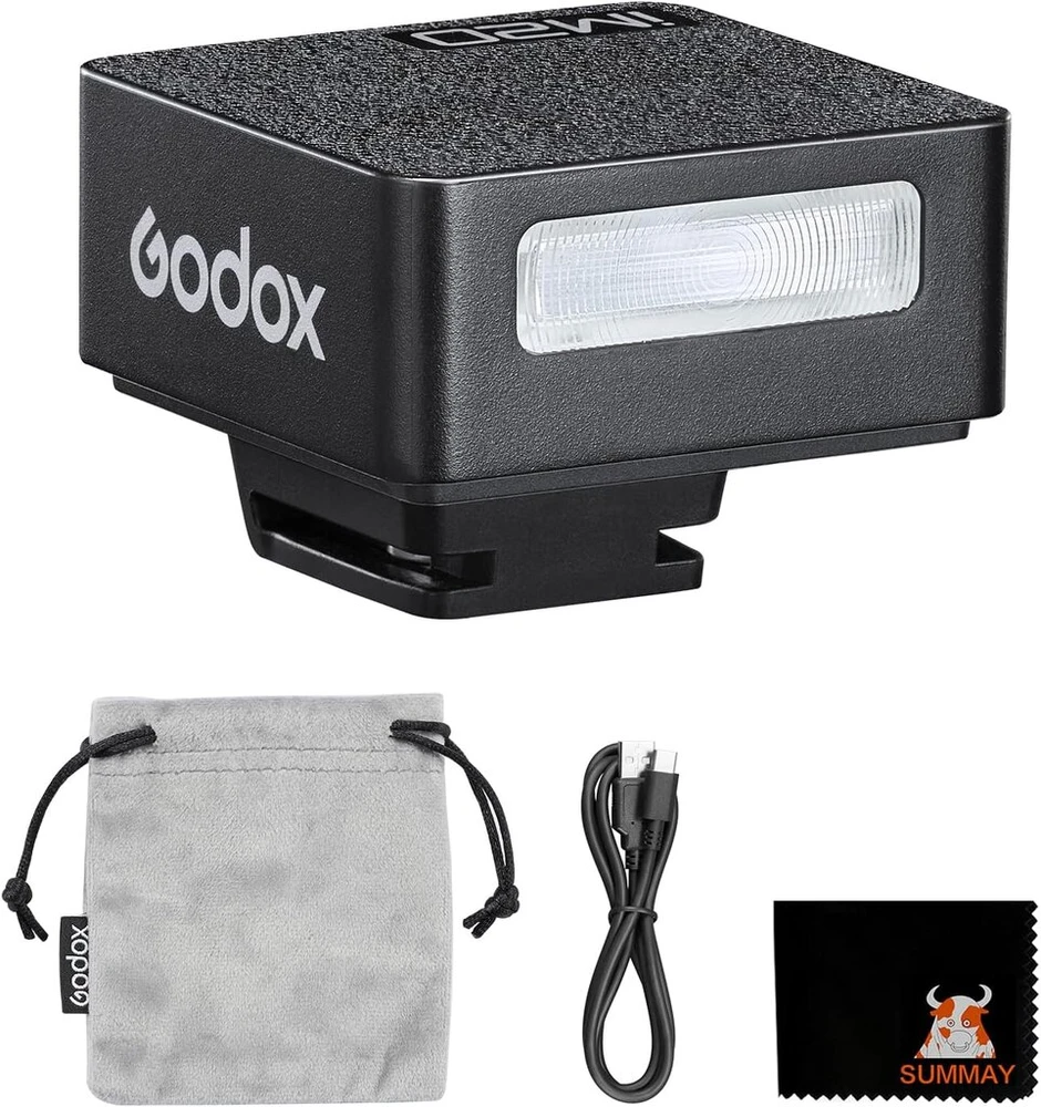 Godox Im20 Mini blykstė Gn15 blykstės indeksas 5 galios lygiai kompaktiška nešiojama fotografijos lemputė
