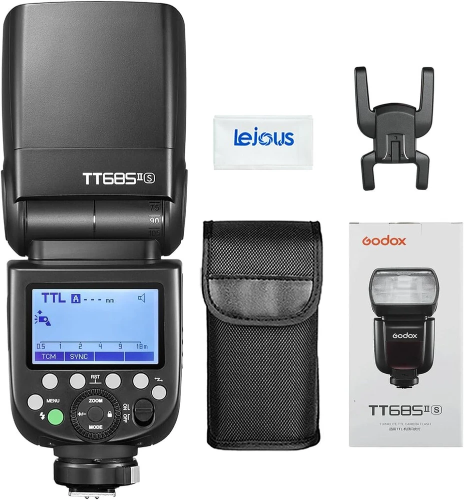 Godox Tt685ii-s ttl blykstė speedlite 2.4g hss 1/8000s gn60, suderinama su sony dslr a7iii a77ii a7iv a7rii a6400 a6000