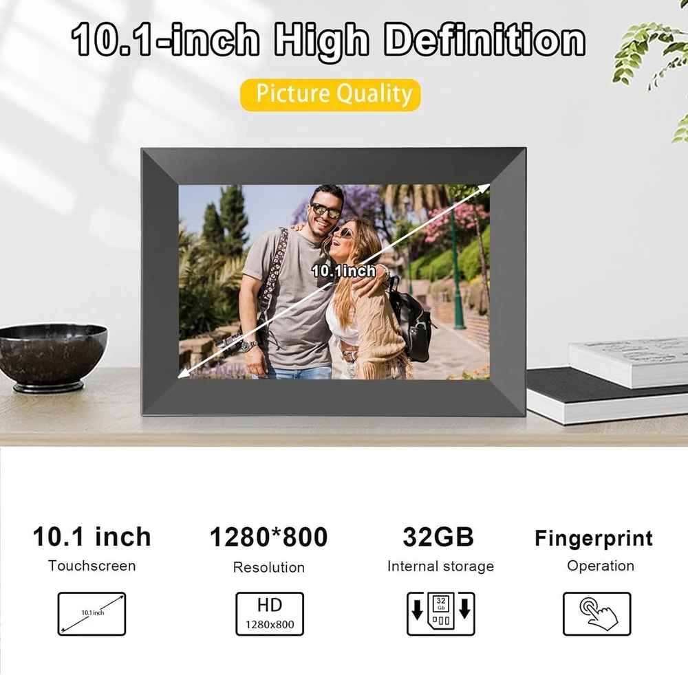Golony 10" Ips Wifi skaitmeninis nuotraukų rėmelis 1920x1200, 32gb