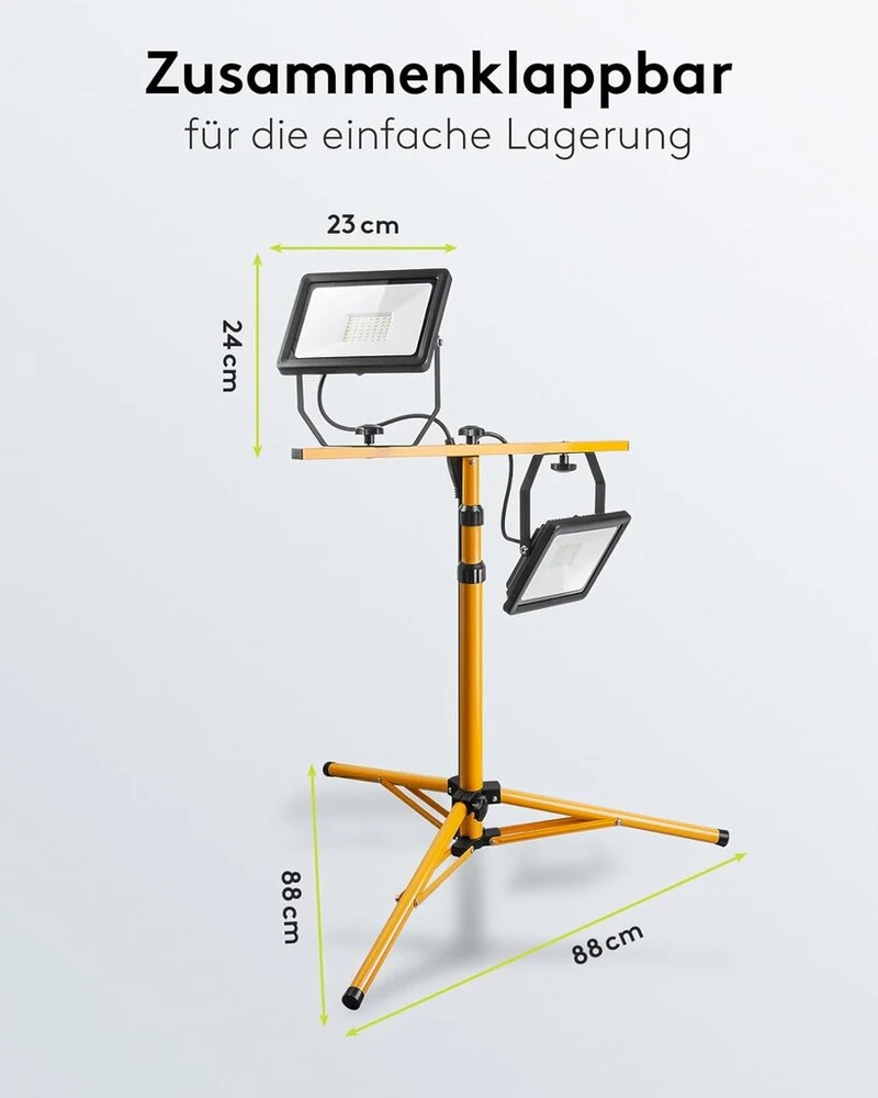 Goobay Led statybinis prožektorius ant teleskopinio trikojo