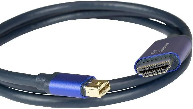 Good Connections® Smartflex Mini Displayport 1.4 į Hdmi 2.0 kabelis - 4k Uhd @ 60hz Rgb / 4:4:4 - varinis laidininkas, aliuminio korpusas - labai lankstus - tamsiai mėlynas - 1 m, 4844-sf010b, tamsiai mėlynas - Pvc