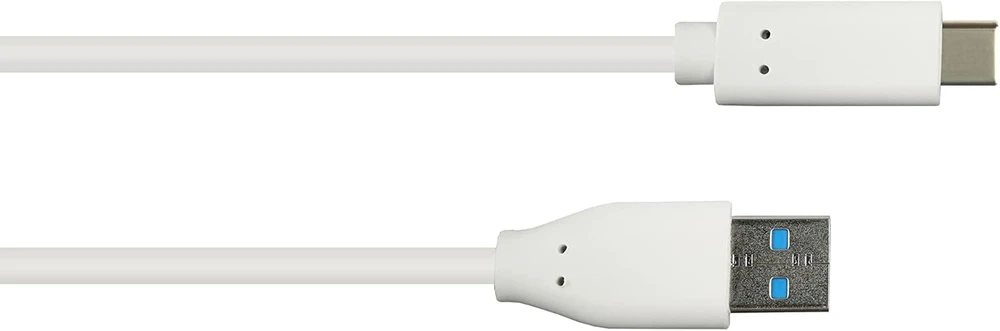 Good Connections Usb 3.2 Gen.2 kabelis - 10 Gbit/s / 3a - A tipo kištukas į Usb-c™ kištuką - aukštos kokybės varinis laidininkas - baltas - 1 m