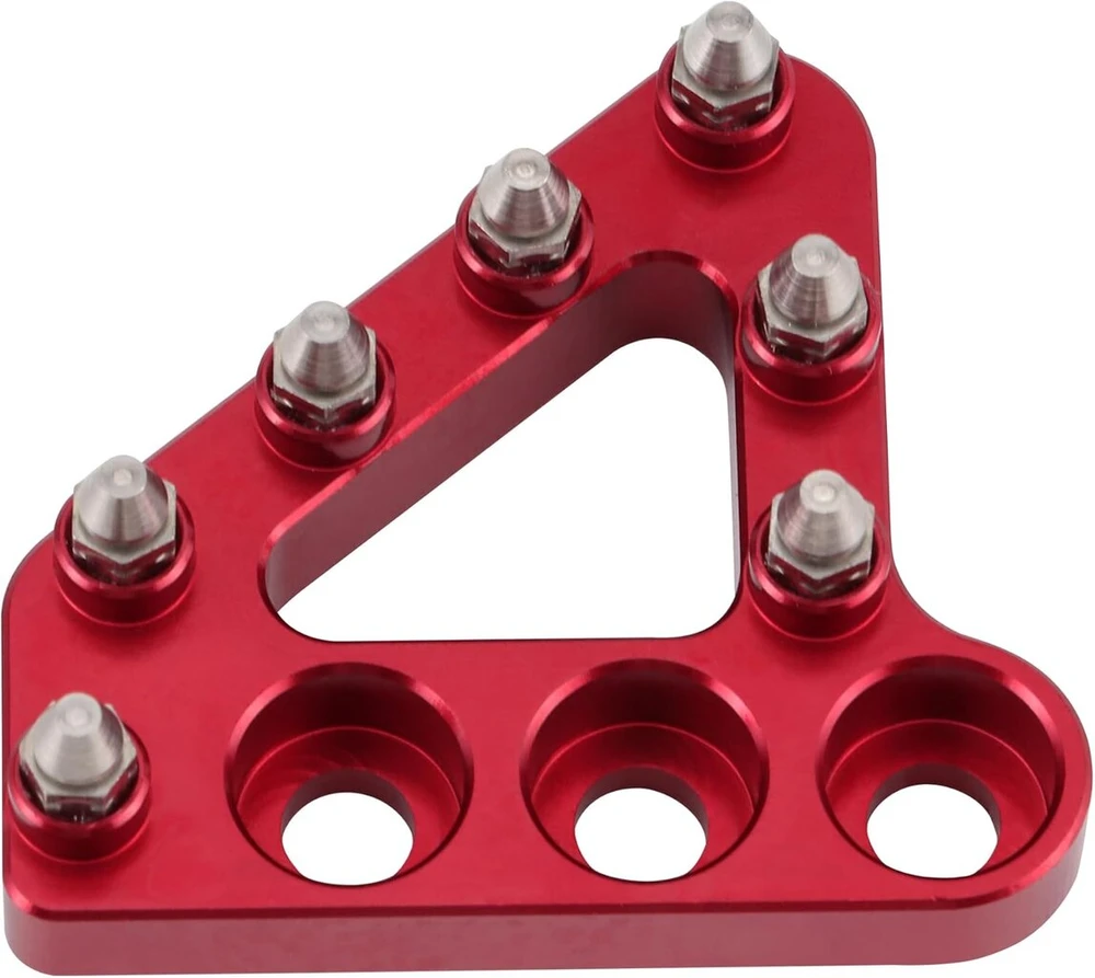 Goofit raudoni motociklo galiniai stabdžių pedalų antgaliai, kojos svirties stabdžių pedalų antgaliai Cnc aliuminio pakaitalas, skirtas 125–500 k16 k18 nc sx sxf exc excf xc xcw xcf sx sxf exc excf daugumai kiniškų dirt pitbike