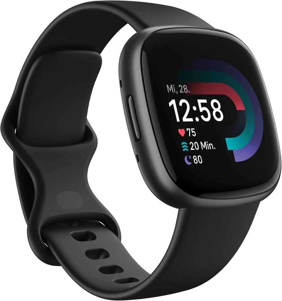 Google Fitbit Versa 4 - išmanusis laikrodis moterims / vyrams - kūno rengybos seklys su integruotu Gps ir telefono funkcija, 6 dienų baterijos veikimo laikas, 40+ treniruočių režimų - kūno rengybos laikrodis, suderinamas su Android / Ios