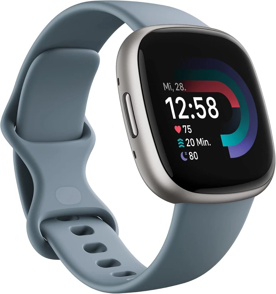Google Fitbit Versa 4 - išmanusis laikrodis moterims / vyrams - kūno rengybos seklys su integruotu Gps ir telefono funkcija, 6 dienų baterijos veikimo laikas, 40+ treniruočių režimų - kūno rengybos laikrodis, suderinamas su Android / Ios