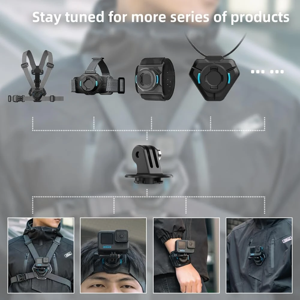 GoPro Surewo Magnetinis Krūtinės Dirželis su Greitu Atlaisvinimu Kameroms