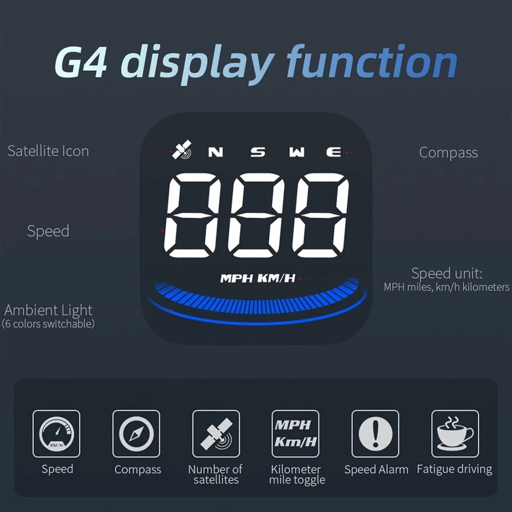 Gps Spidometras Automobiliams: Hud, Greitis, Palydovai, Įspėjimai