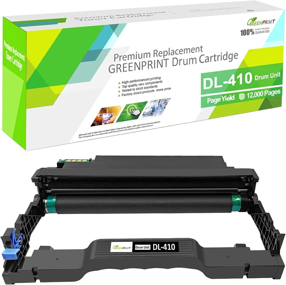 Greenprint suderinamas būgno blokas imaging drum dl-410 (dl410, dl 410) 12000 puslapių spausdintuvams p3018dw p3018dn p3308dw p3308dn m6708dw m6708dn m7108dw m7108dn m6808fdw m7200 88fdw 8fdw 308fdw