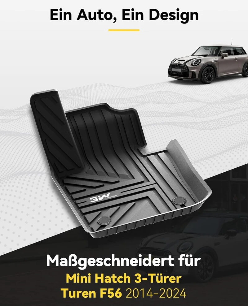 Grindų kilimėliai Mini Cooper 3 Durų F56 (2014-2024)