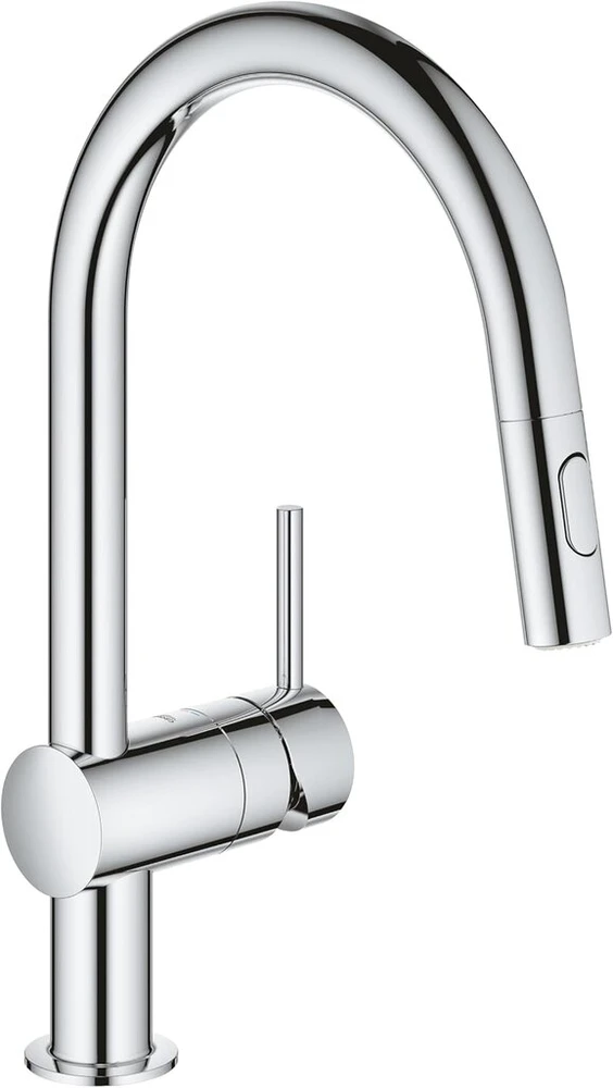 Grohe Minta virtuvės maišytuvas su ištraukiama dušele, chromas