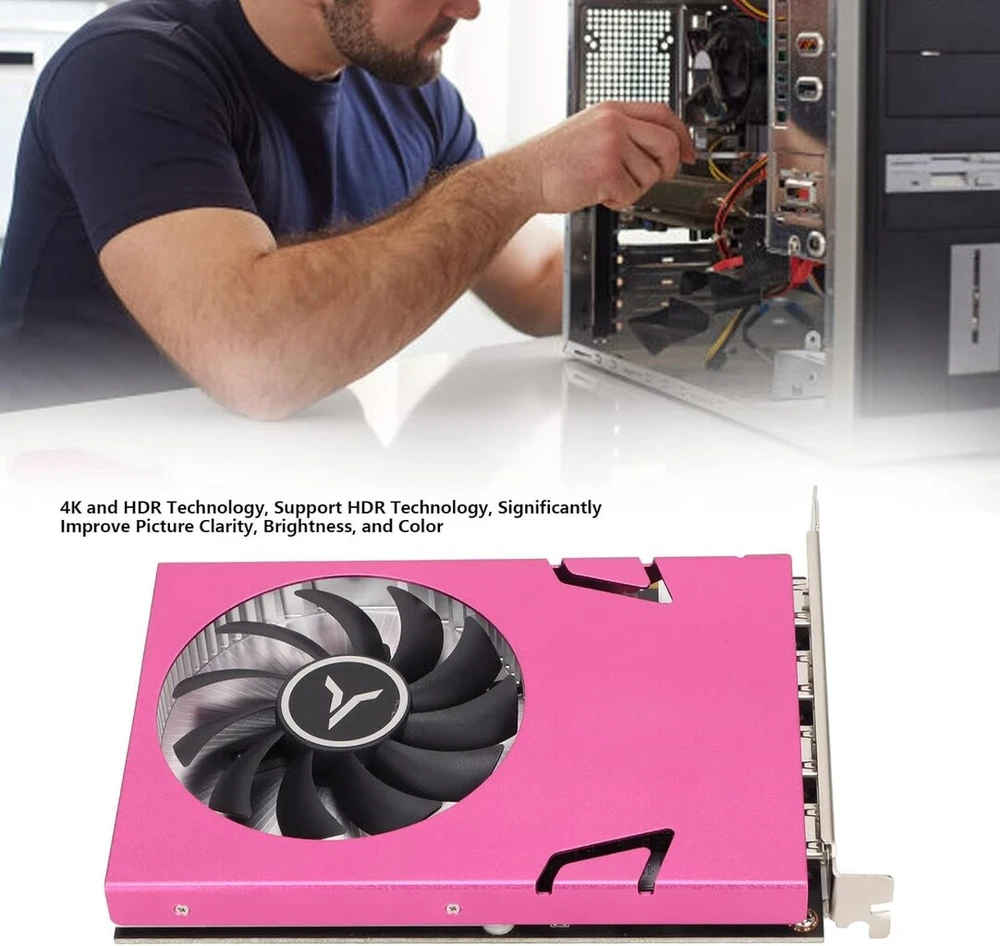 Gt730-2g kelių ekranų vaizdo plokštė 2g 128bit ddr3 993/1600mhz 4 hdmi/vga/dvi‑d 4k hdr 3d directx 11/ opengl 4.6 ir api cuda physx fxaa funkcijos pcie 2.0 x 16 vaizdo plokštė, skirta pc (32 ir 64)