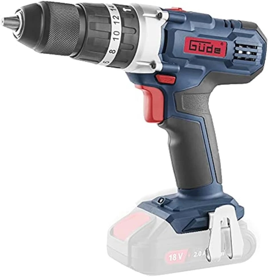 Güde Bsb 18-0 58503 akumuliatorinis smūginis gręžtuvas (18 V, 16 sukimo momento lygių, 13 mm metalinis beraktis griebtuvas
