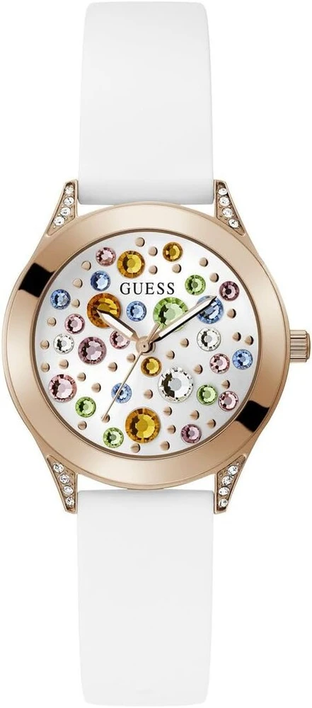 Guess Wonderlust moteriškas mini silikoninis laikrodis