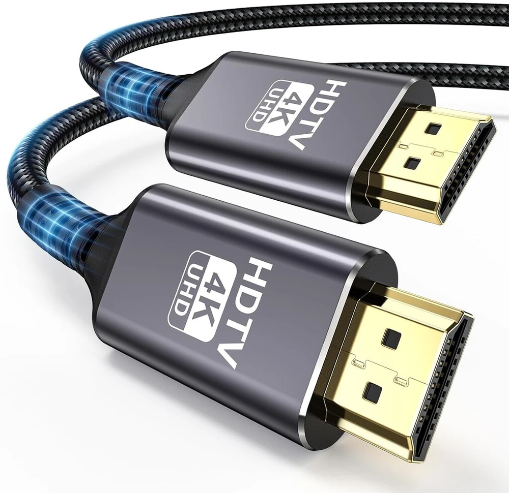 Gulemfy 4k Hdmi kabelis 1 metras, Hdmi 2.0 kabelis 4k @ 60hz 18gbps su Ethernet/audio grįžimo kanalu, palaiko 4k 3d Hdr Uhd 2160p 1080p, suderinamas su monitoriumi, Tv, Blu-ray, Ps5/4/3, XBOX, nešiojamuoju kompiuteriu