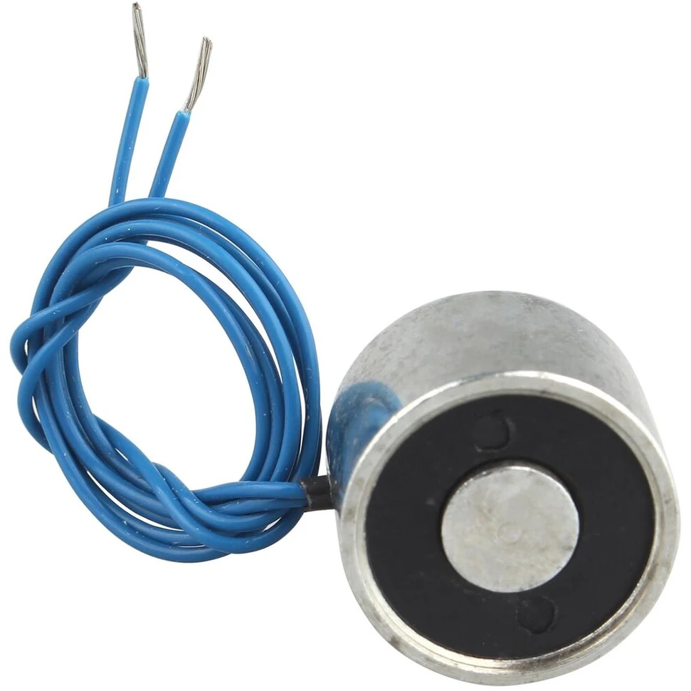 Haljia Miniatiūrinis Dc 12v 2.5kg elektromagnetinis siurbtukas, elektrinis kėlimo magnetas, elektromagnetinis solenoidinis laikiklis