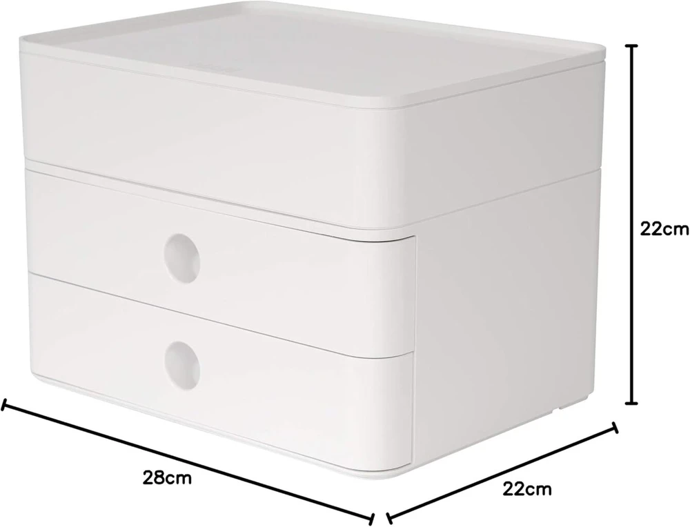 Han Allison Smart Box Plus stalčius su organizatoriumi, baltas