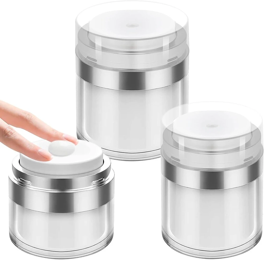 Hanyousheng 3 kremų dozatorių rinkinys, 15/30/50 ml kremo dozatorius su pompa, beoris kremo dozatorius su pompa