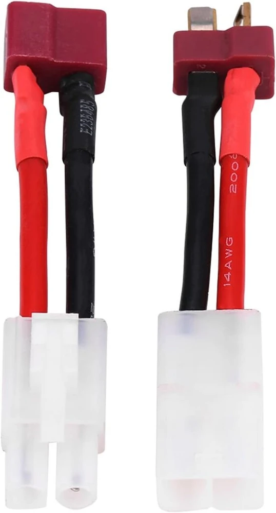Haosie T jungtis iš tėviškos į moterišką, iš moteriškos į tėvišką 2 vnt adapterio kabelis su 8.5cm 14awg kabeliu