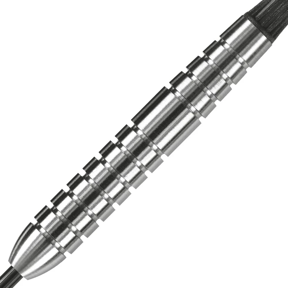 Harrows Assassin Tungsten Pro smiginis, plieninių antgalių smiginio rinkinys su dėklu, 18–40 g visų svorių, su Alamo koteliais, 100 mikronų Prime plunksnomis ir kelioniniu dėklu (24 Gr)