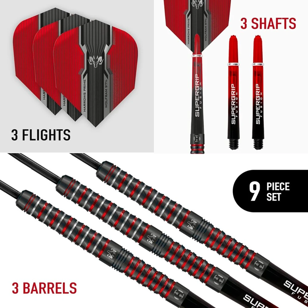 Harrows Tungsten Infinity smigiai su 97% volframo plieniniu antgaliu