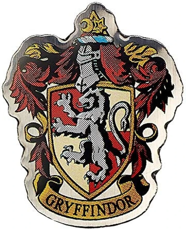 Harry potter gryffindor namų herbo ženkliukas