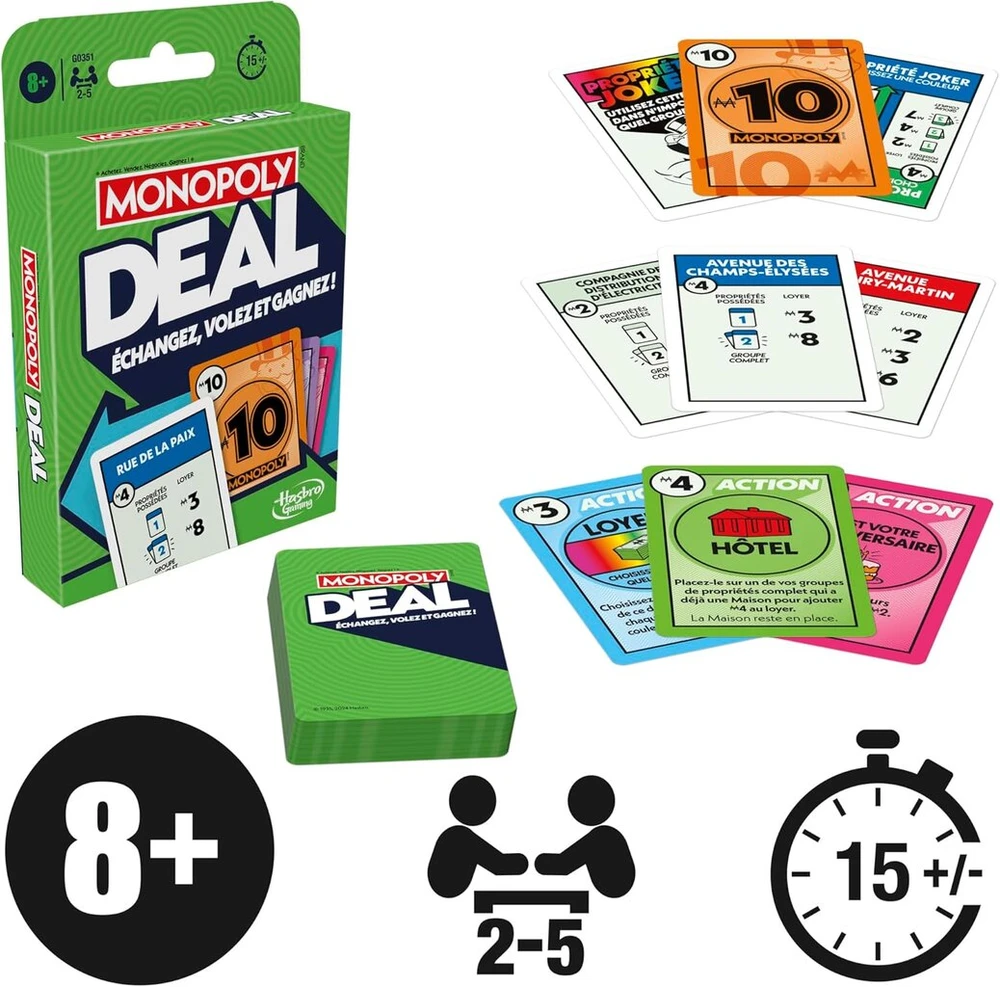 Hasbro Monopoly kortų žaidimas Deal