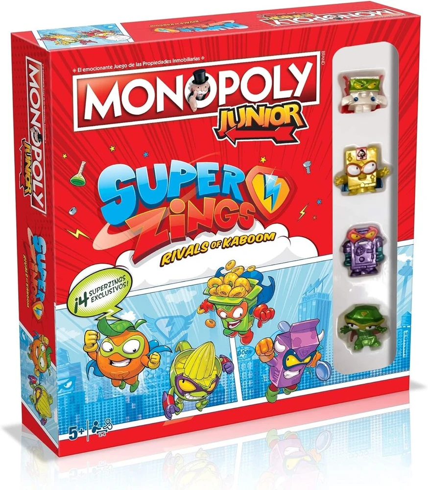 Hasbro Winning moves monopoly junior superzings stalo žaidimas (ispaniška versija)