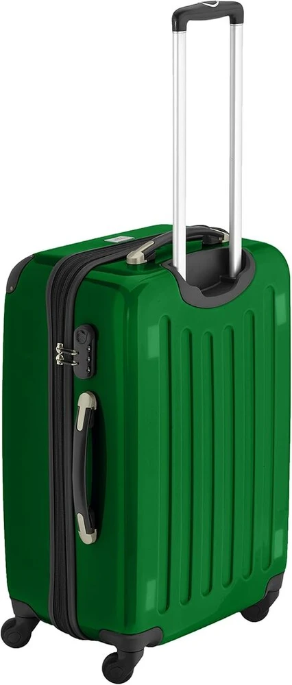 Hauptstadtkoffer Alex - 2 dalių blizgus kietas lagaminų rinkinys 65 cm + 55 cm, 74 litrai + 42 litrai, žalias, žalias