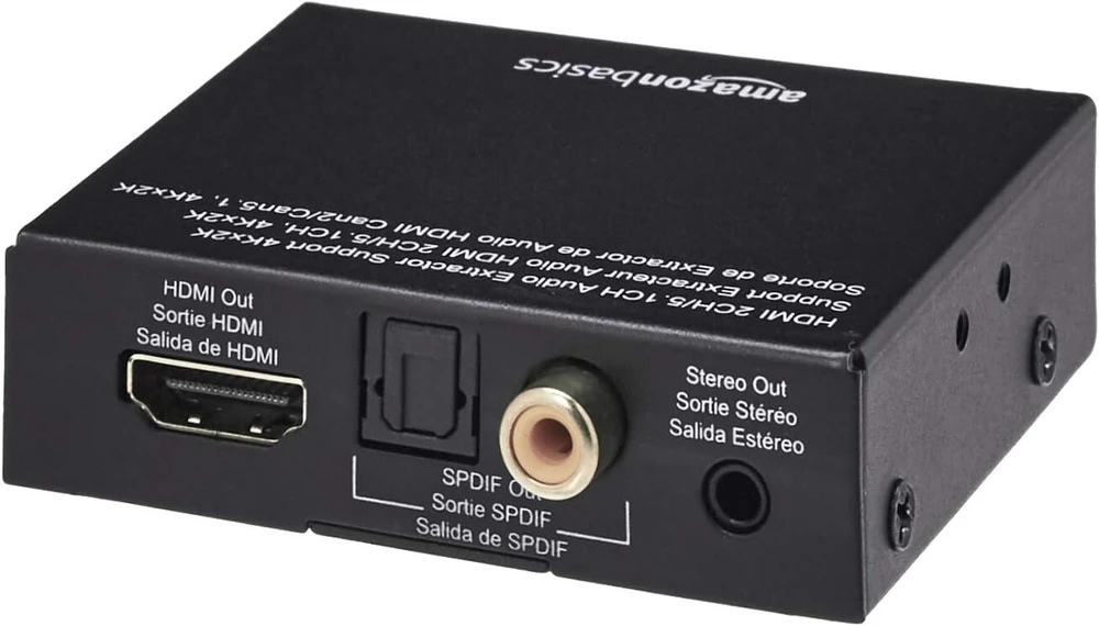 Televizorius Hdmi audio išskirtuvas: Hdmi + Spdif/rca stereo