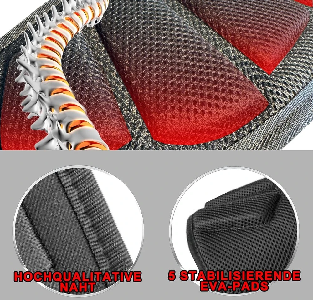 Health & Fit sunkiosios atletikos diržas – nugaros atrama ir apsauga stuburui – idealus jėgos treniruotėms, fitnesui ir jėgos trikovei – vyrams ir moterims