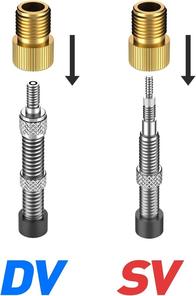 Henmi dviračio ventilio adapteris su sandarinimo žiedu, dv sv į av, adapteris prancūziškam ventiliui, dviračio ventilio adapteris į automobilio ventilį, sclaverand dunlop ventilis į schrader ventilio adapterį, dviračio ventilio adapteris