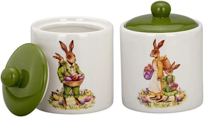 Hermann Bauer jun. Kollektion Nostalgia Rabbit skardinių rinkinys, 2 vnt.