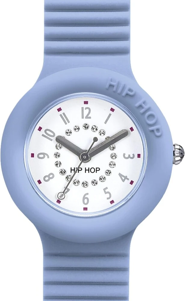 Hip Hop - moteriškas laikrodis iš Numbers kolekcijos - 3h kvarcinis mechanizmas - silikoninis dirželis - atsparus vandeniui
