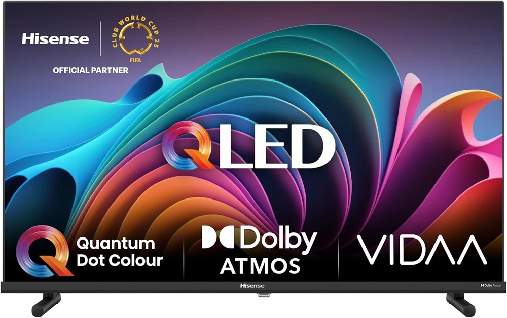 Hisense 32a5nq 80 cm (32 colių) Qled televizorius Full Hd, Smart Tv, trigubas imtuvas, Ai sporto režimas, Dolby Atmos, Share to Tv, dviguba padėtis, Wifi, žaidimų ir viešbučio režimas, juodas [2024]