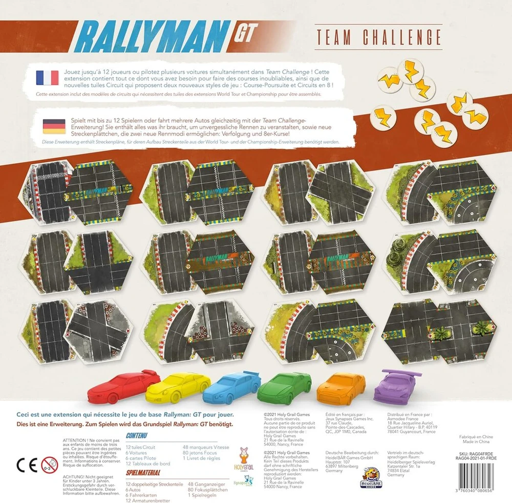 Holy Grail Games Synapses Games Rallyman Gt: Teamchallenge German | Expansion