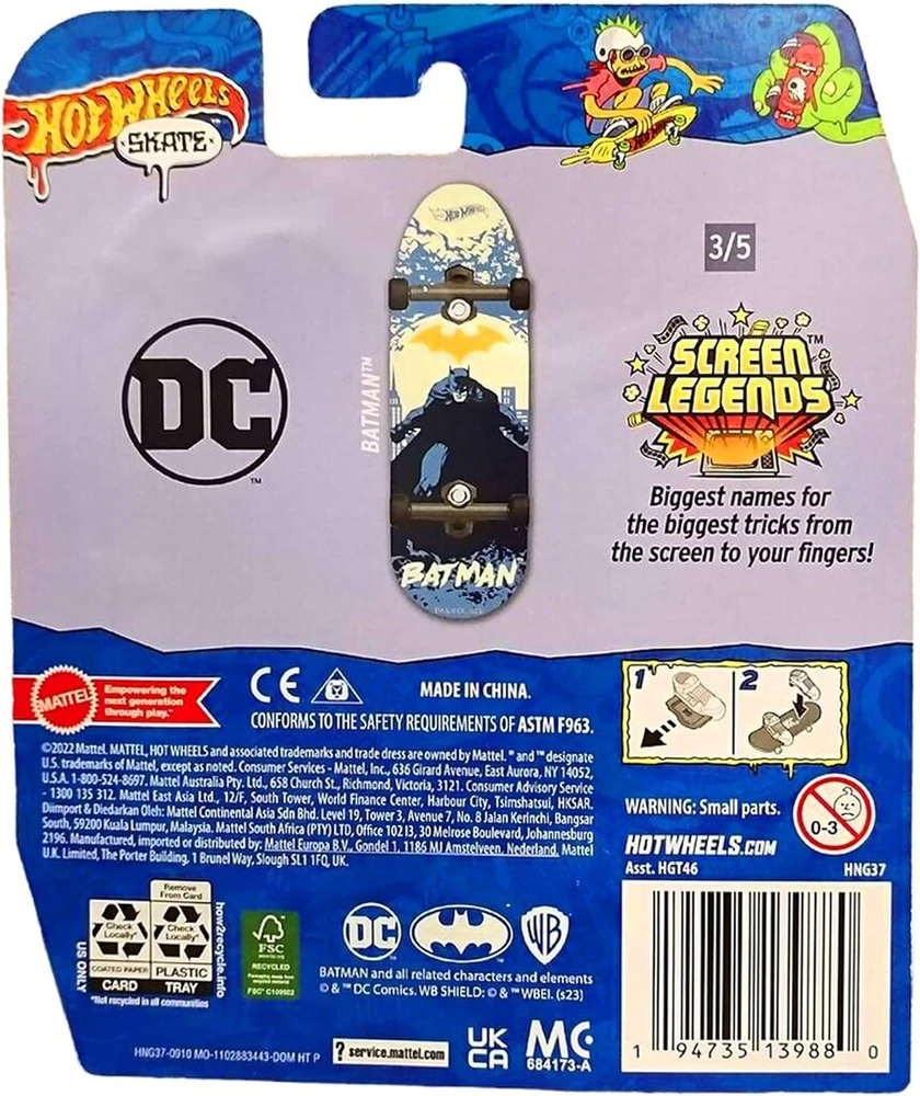 Hot Wheels Warner Bros riedlentė paspirtukas vežimėlis su teniso kamuoliuku vaikams nuo 5 metų