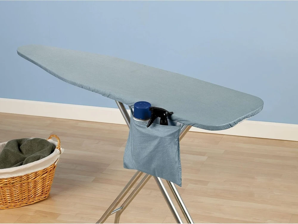 Household Essentials 2002dsp Deluxe lyginimo lentos užvalkalas ir paminkštinimas | 100% medvilnė | mėlynas silikonas