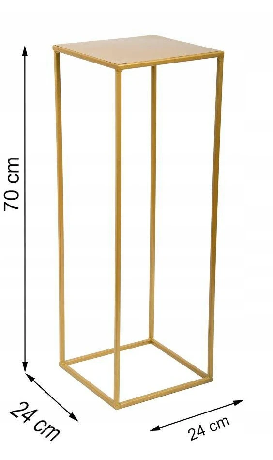 Howhomely gėlių stovas svetainei, pergolei, 70 cm, loft aukso spalvos, aukštas metalinis gėlynas