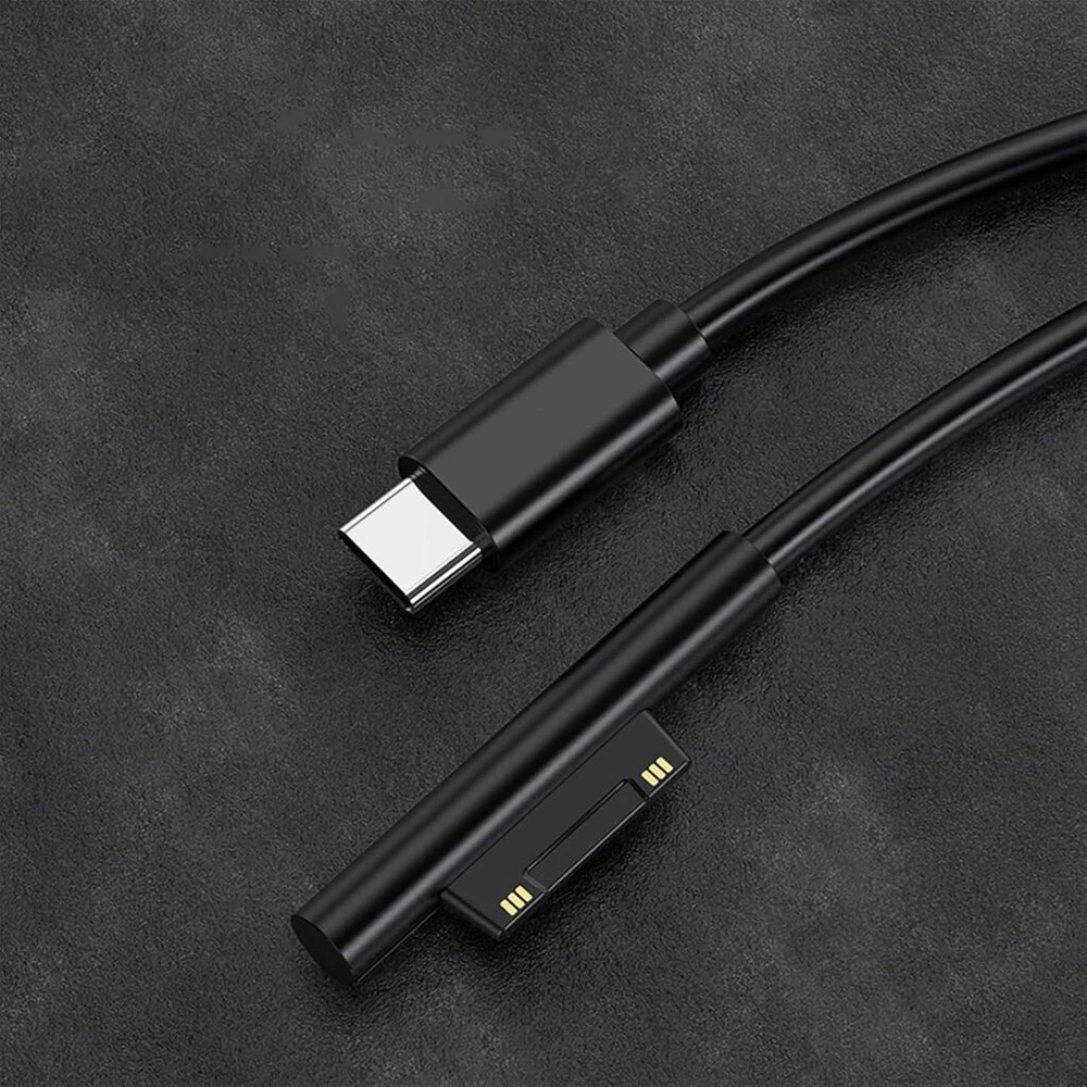 Hsupez Usb-c įkrovimo laidas, 15 V jungtis į Usb-c laidą, suderinamas su Surface Pro 3/4/5/6, Surface Nešiojamas kompiuteris/laptop 2, Surface Book 1/2, Surface 3/go/studio (1,8 m)