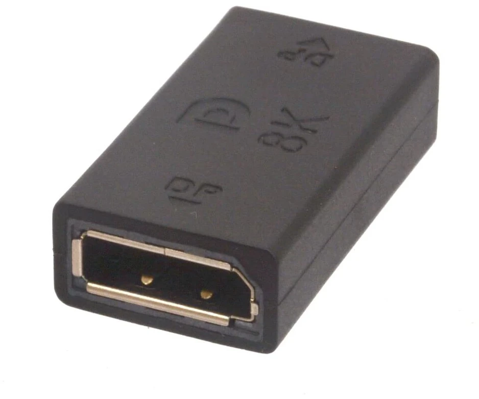 Htguoji displayport jungtis, 8k@60hz dp mama į dp mama adapteris palaiko displayport 1.4, skirtas dp kabelio prailginimui ir perdavimui (2 vnt.)