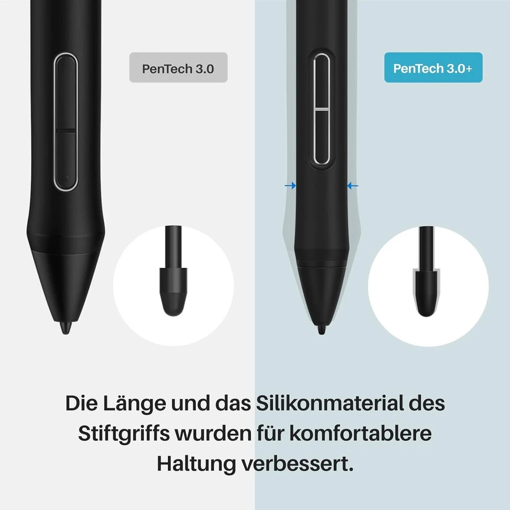 Huion pw550s baterijomis nepildomas plonas rašiklis, pentech 3.0+ rašiklio technologija, plonesnis laikiklis
